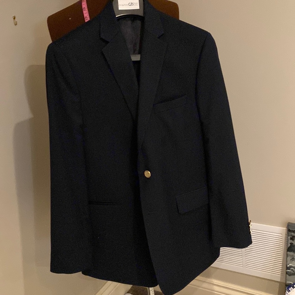 Boys navy jacket - worn once!